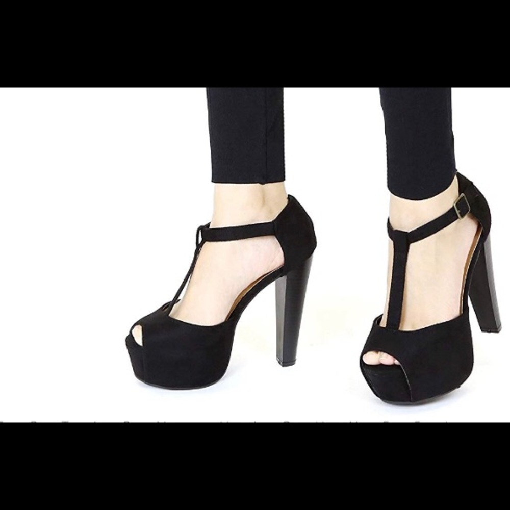 Women's Peep Toe Platform Sandal Pumps Open Toe